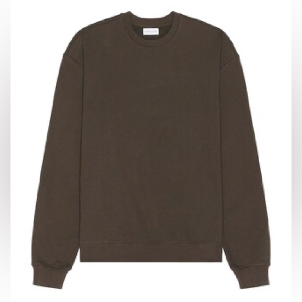NWT John Elliott Chocolate Brown Oversized Crewneck Pullover Size XS